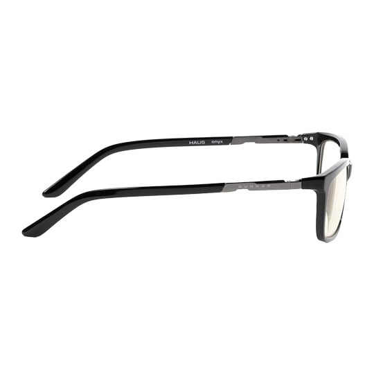GUNNAR Optiks Haus Blue Light Filter Glasses, Onyx, Clear Tint : image 3