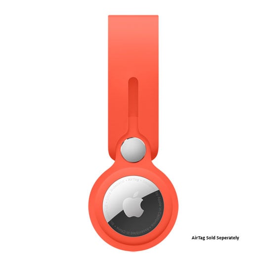 Apple AirTag Polyurethane Loop - Electric Orange