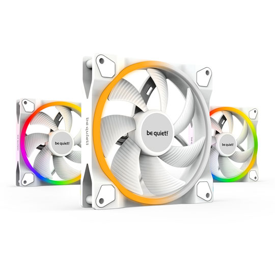 be quiet! Light Wings White 140mm ARGB PWM Triple Pack Case Fans