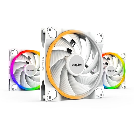be quiet! Light Wings White 140mm ARGB PWM High Speed Triple Fan Pack