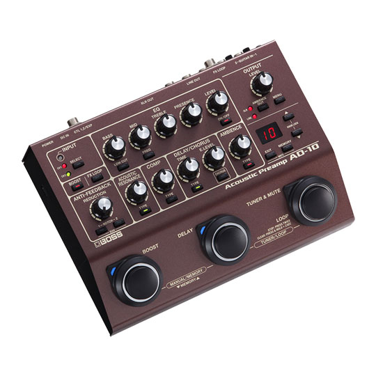BOSS AD-10 Acoustic Preamp and FX Pedal