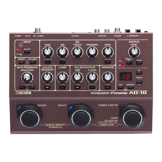 BOSS AD-10 Acoustic Preamp and FX Pedal : image 3