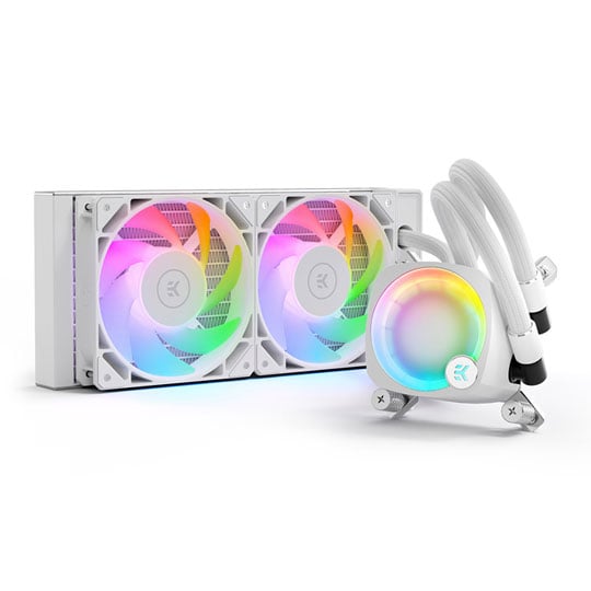 EKWB 240mm EK-Nucleus CR240 Lux D-RGB White Intel/AMD CPU Liquid Cooler EKWB 240mm EK-Nucleus CR240 Lux D-RGB White Intel/AMD CPU Liquid Cooler