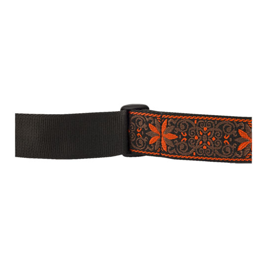 Fender Pasadena Woven Strap, Orange Wallflower, 2" : image 3