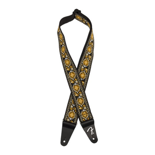 Fender Pasadena Woven Strap, Yellow Lotus, 2"