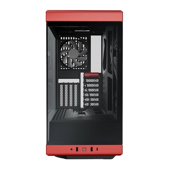 HYTE Y40 Red Panoramic Glass Mid-Tower ATX Case : image 3