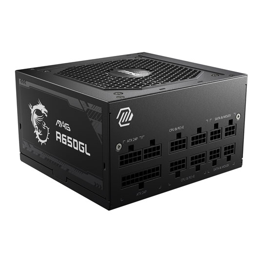 MSI MAG A650GL 650W Full Modular 80+ Gold Compact Power Supply/PSU