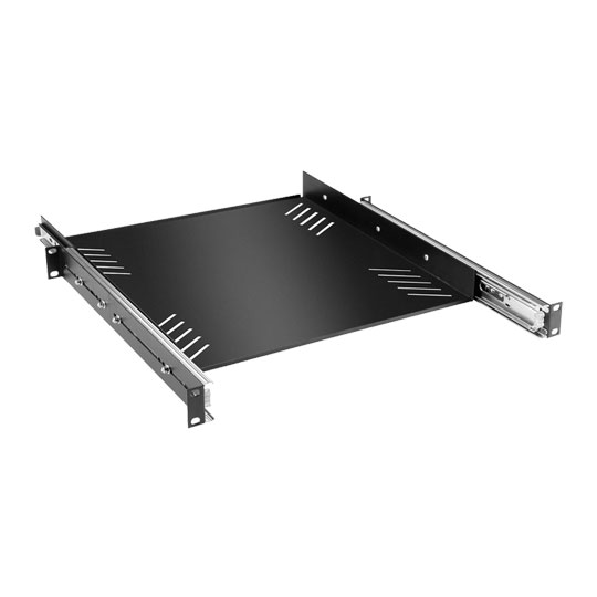 Adam Hall 19" Parts 87556 19" Rack Tray 1U with Pull-Out Rails