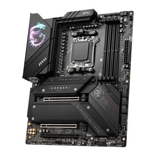 MSI AMD MPG X670E CARBON WIFI DDR5 ATX Refurbished Motherboard : image 3