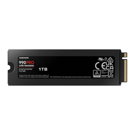 Samsung 990 PRO 1TB M.2 PCIe 4.0 NVMe SSD/Solid State Drive with