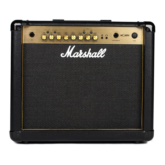 Marshall MG30GFX 30W Black and gold Prog. Guitar Combo with Reverb & Digital Effects