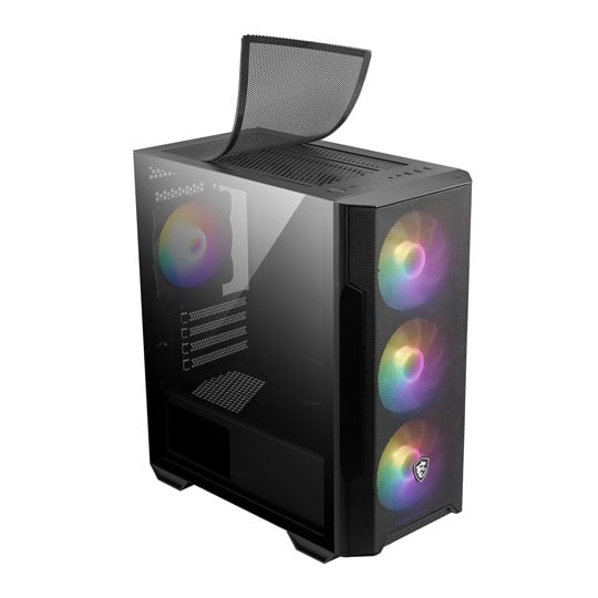 MSI MAG FORGE M100R ARGB Micro-ATX Open Box PC Gaming Case : image 3