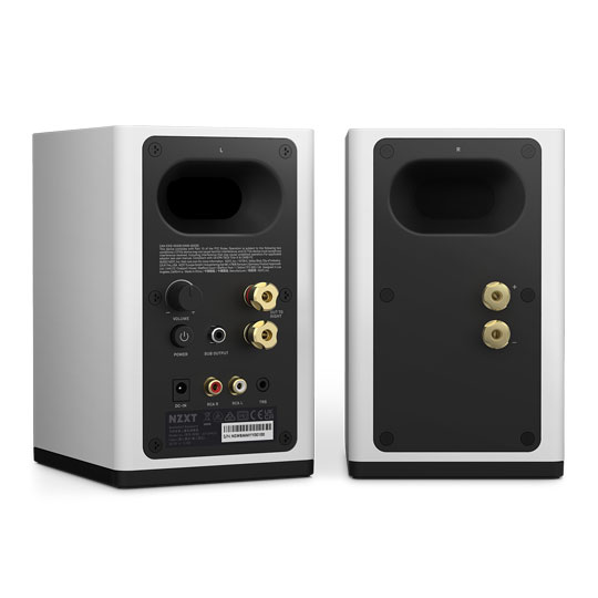 NZXT Relay White Desktop Stereo Gaming Speakers : image 3