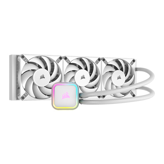 Corsair iCUE H150i RGB ELITE 360mm Intel/AMD CPU Liquid Cooler White