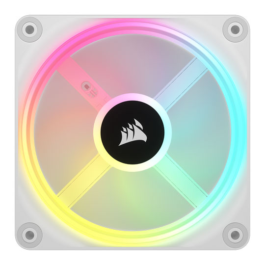 Corsair iCUE LINK QX120 RGB White Triple 120mm PWM Fan Starter Kit 3 Pack