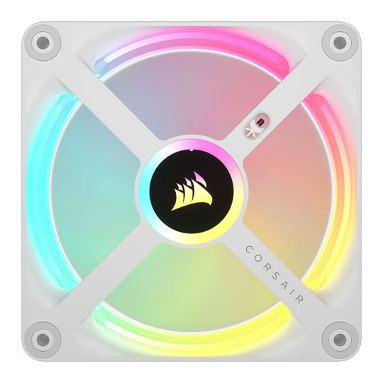 CORSAIR iCUE LINK QX120 RGB White Triple 120mm PWM Fan Starter Kit 3 Pack : image 4