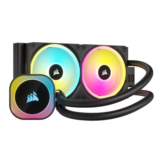 Corsair 240mm iCUE LINK H100i RGB Black AIO CPU Liquid Cooler Intel AMD