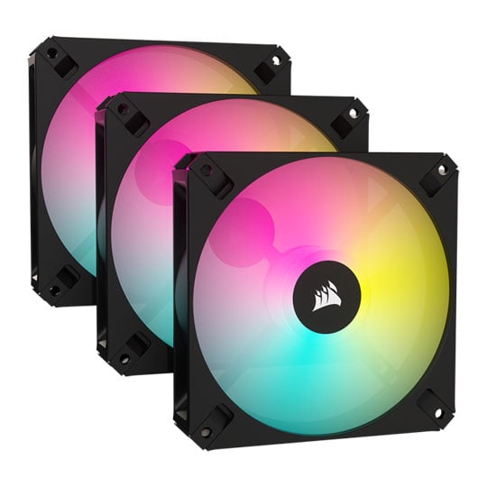 Corsair AR120 RGB Black Triple Pack 120mm PWM Fans : image 1