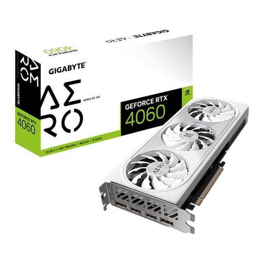 Gigabyte NVIDIA GeForce RTX 4060 8GB AERO OC Ada Lovelace Graphics