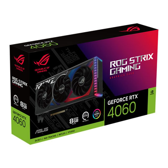 ASUS NVIDIA GeForce RTX 4060 ROG STRIX 8GB Ada Lovelace Graphics Card : image 1