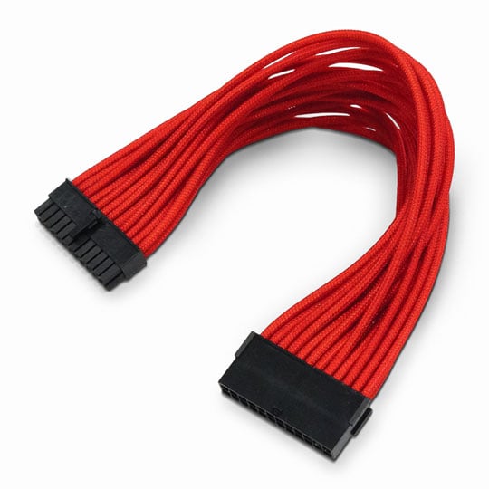 Xclio Red 24 Pin Braided ATX Cable