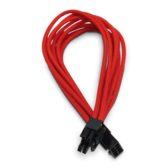 Xclio Red 4+4 Pin Braided EPS Cable