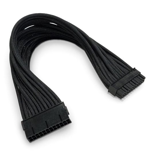 Xclio Black 24 Pin Braided ATX Cable