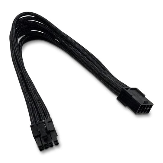 Xclio Black 6+2 Pin Braided PCIe Cable