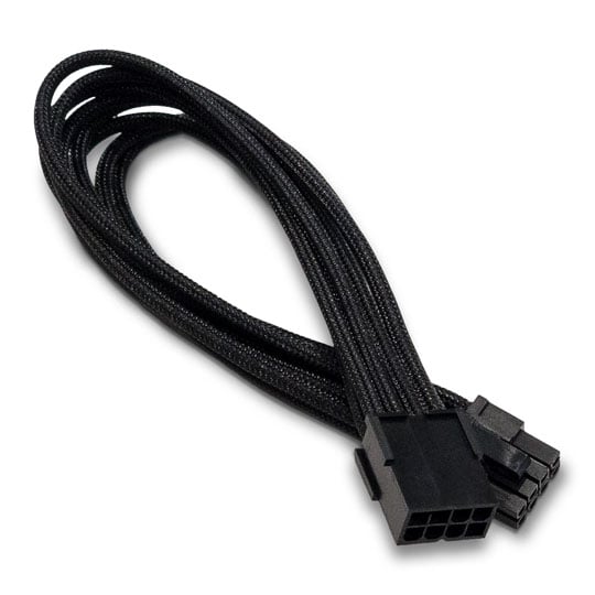 Xclio Black 6+2 Pin Braided PCIe Cable