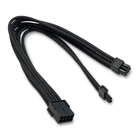 Xclio Black 6+2 Pin Braided PCIe Cable : image 3
