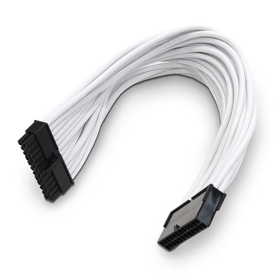 Xclio White 24 Pin Braided ATX Cable
