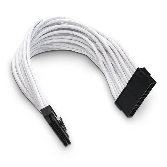 Xclio White 24 Pin Braided ATX Cable