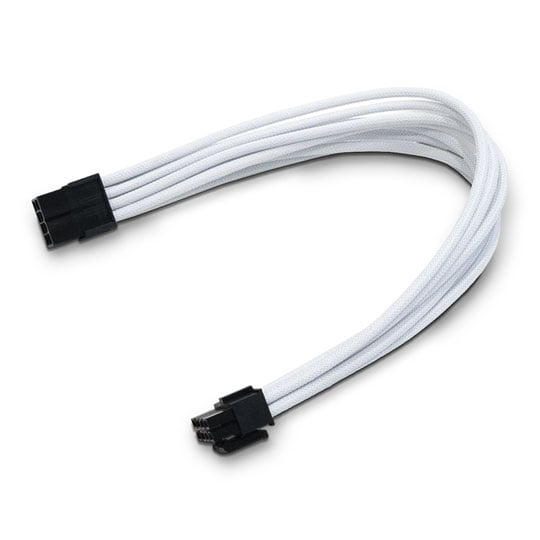 Xclio White 4+4 Pin Braided EPS Cable