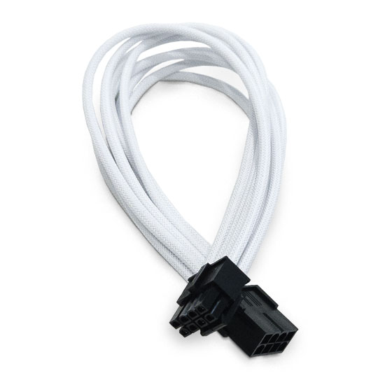 Xclio White 4+4 Pin Braided EPS Cable