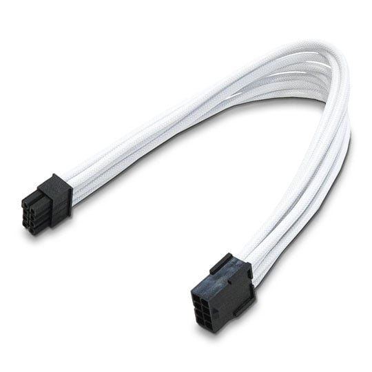 Xclio White 8 Pin Braided EPS Cable