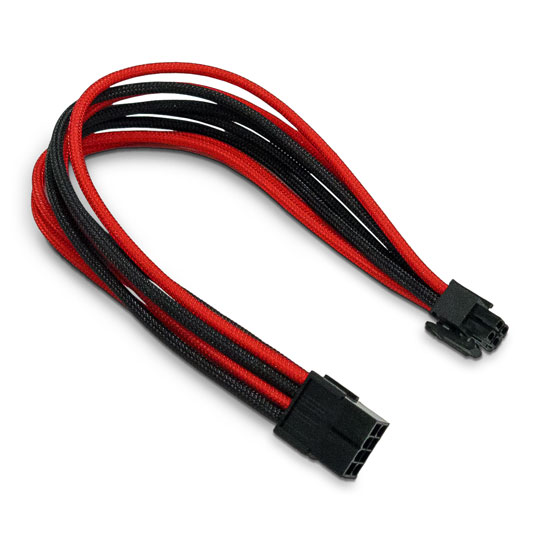 Xclio Black and Red 4+4 Pin Braided EPS Cable : image 3