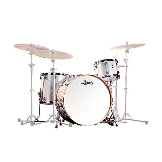 Ludwig Continental 22 4 Piece Silver Sparkle w/Snare