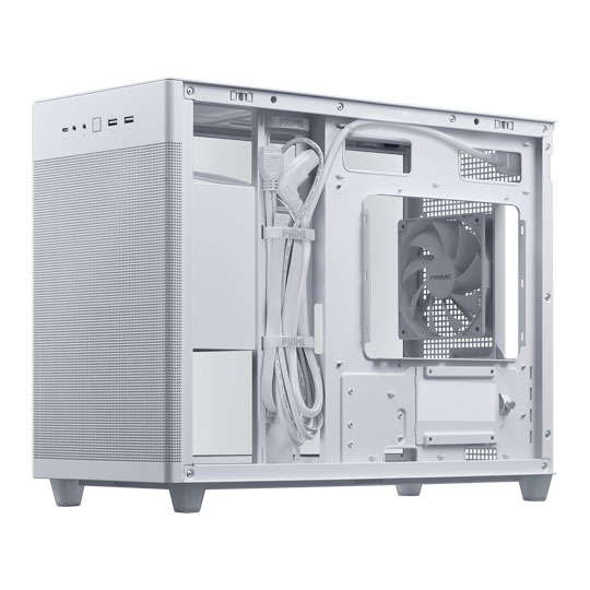 ASUS PRIME AP201 MicroATX White Open Box Gaming Case : image 3