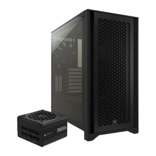 Corsair 4000D Airflow Chassis + Corsair RM850e 80+ Gold PSU Bundle : image 1