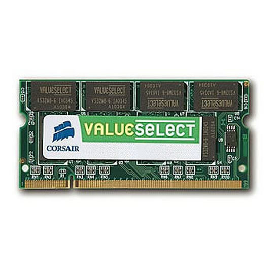 Corsair Memory Value Select 1GB DDR2 SO-DIMM PC2-5300 (667) Single Channel Laptop : image 1