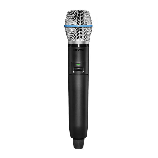 Shure GLXD2+/B87A-Z4 Digital Wireless Dual Band Handheld Transmitter with BETA®87A Vocal Microphone
