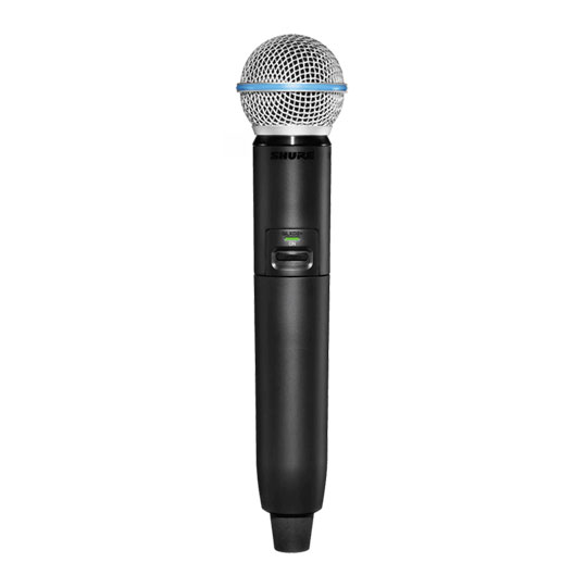 Shure GLXD2+/B58=-Z4 Digital Wireless Dual Band Handheld Transmitter with BETA®58A Vocal Microphone