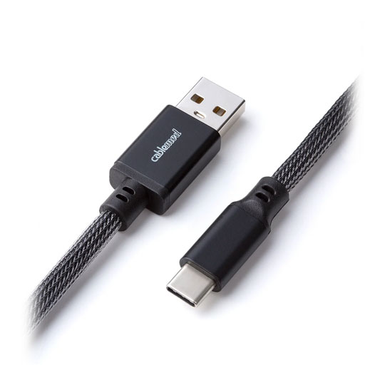 CableMod Pro 150cm Carbon Coiled Keyboard Cable