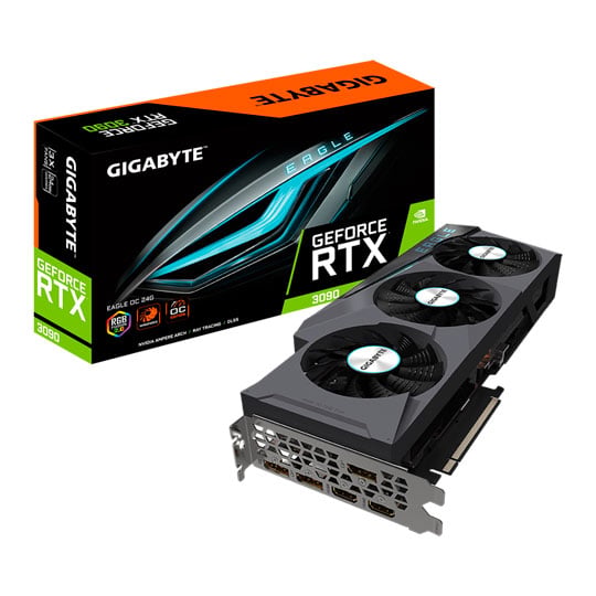Gigabyte NVIDIA GeForce RTX 3090 24GB EAGLE OC Ampere Refurbished Graphics Card : image 1