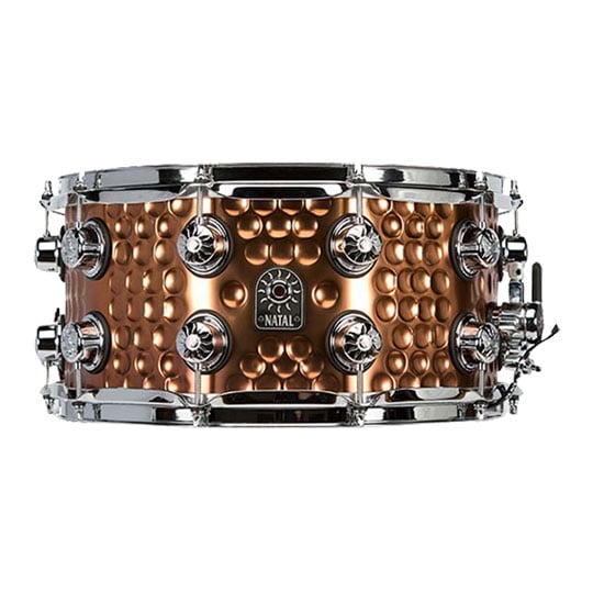 Natal 14" x 7" Hand Hammered Steel Snare Drum
