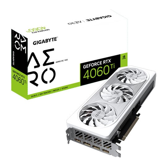 Gigabyte NVIDIA GeForce RTX 4060 Ti 16GB AERO OC Ada Lovelace Graphics Card : image 1