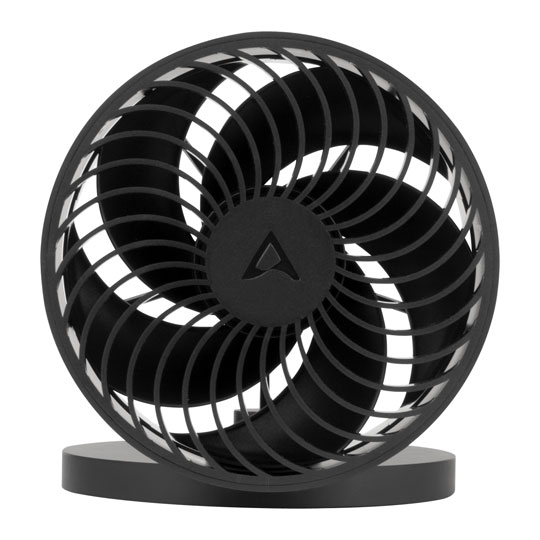 Arctic Summair Plus Black Foldable Table Fan with Integrated Battery