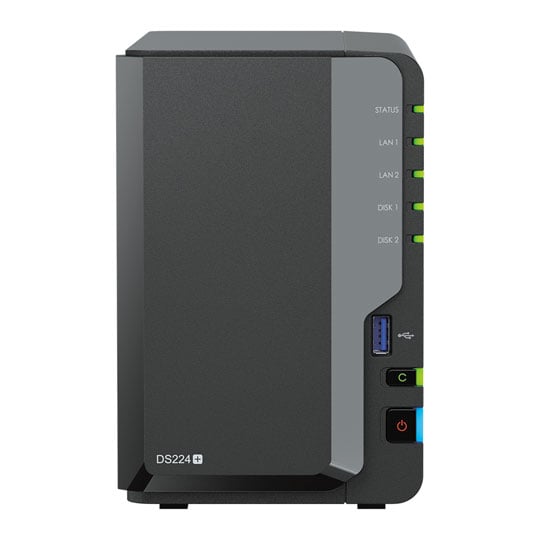 Synology DiskStation DS224+ 2 Bay Desktop NAS Enclosure
