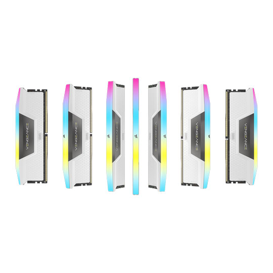 CORSAIR Vengeance RGB White 32GB 6400MHz DDR5 Memory Kit : image 4