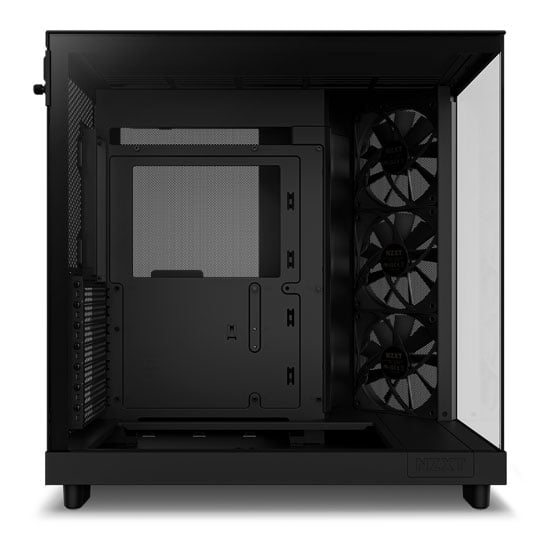 NZXT H6 Flow Black Compact Dual-Chamber Tempered Glass PC Case
